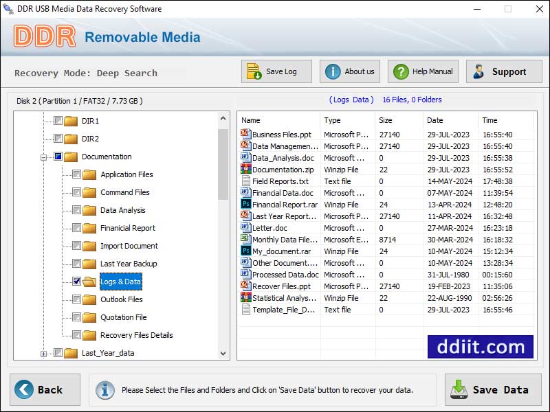 Screenshot of Removable Device Data Recovery
