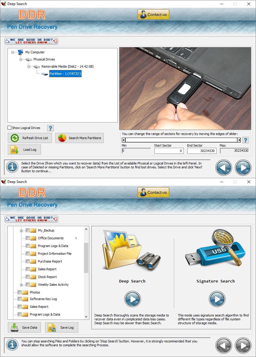 Screenshot of Lost Files Mac