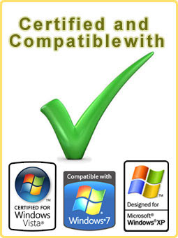 Certified and Compatible with Windows 7 Vista XP