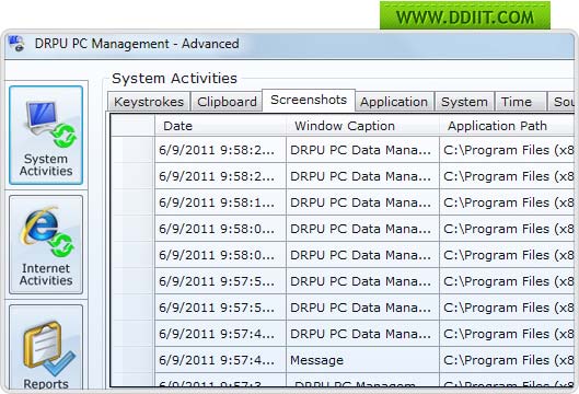 Keystroke logger program