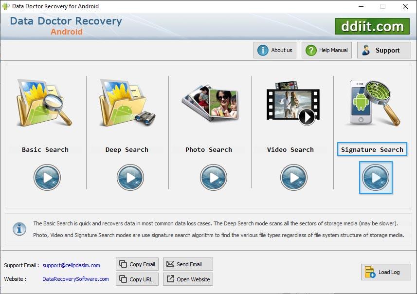 Android file restoration program