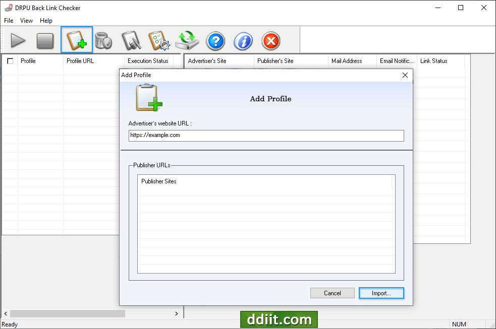 BackLink Checker Utility Screenshots