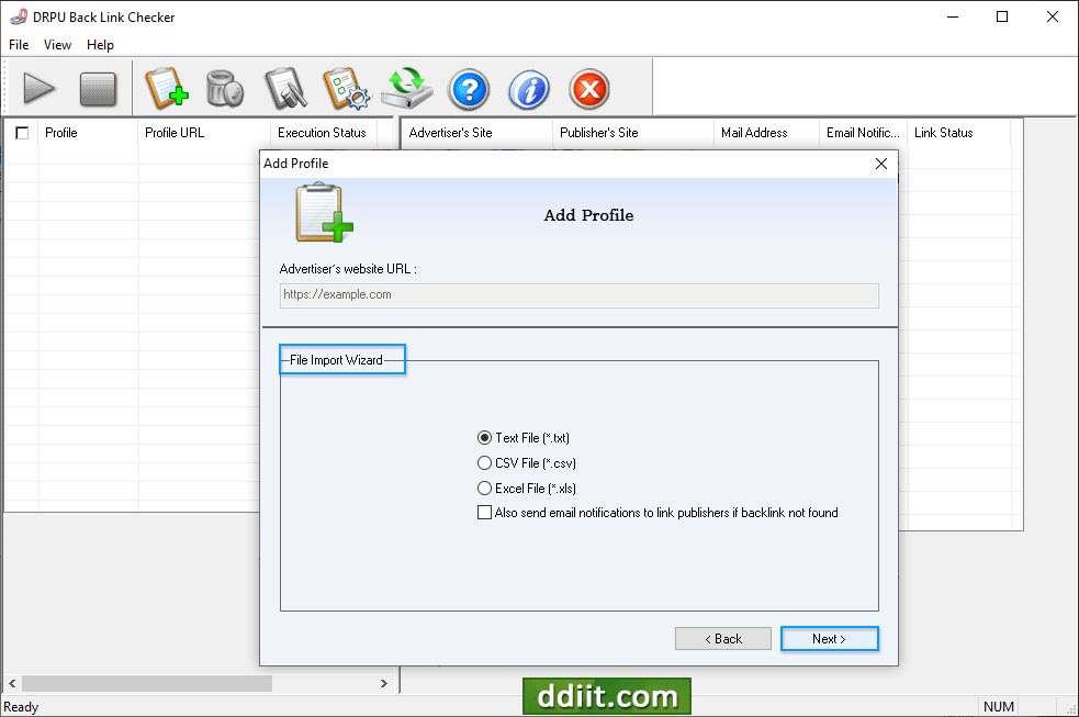 BackLink Checker Utility Screenshots