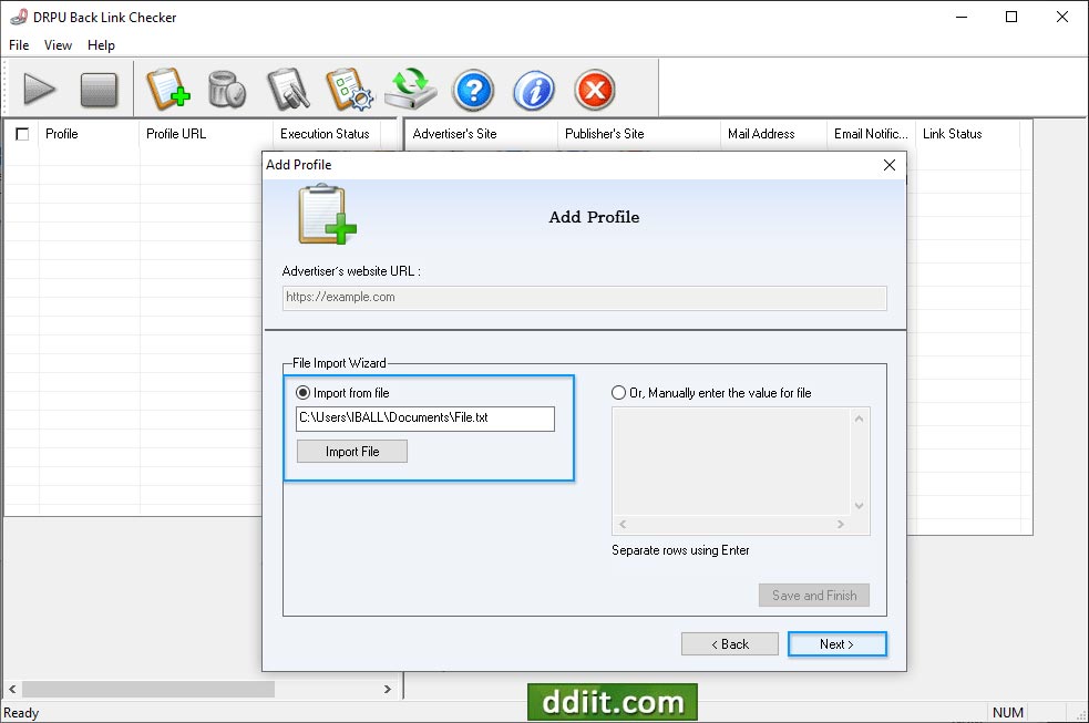 BackLink Checker Utility Screenshots