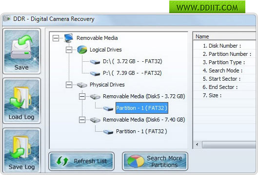 Digicam data retrieval program