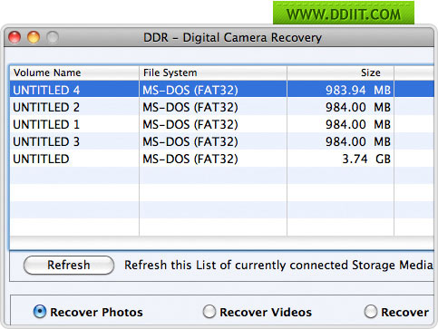 Mac Digital Camera Data Recovery