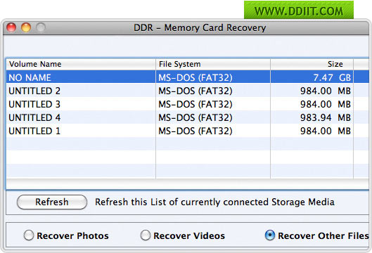Mac Memory Card Data Recovery software
