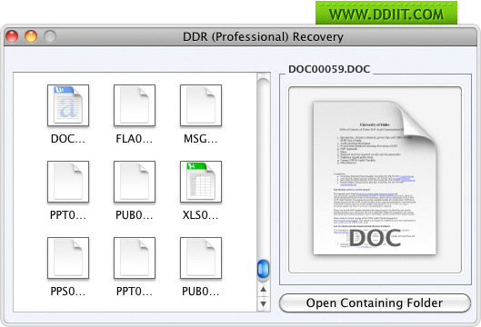 Mac DDR Recovery – Professional software