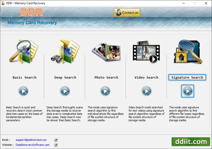 Memory card file retrieval program