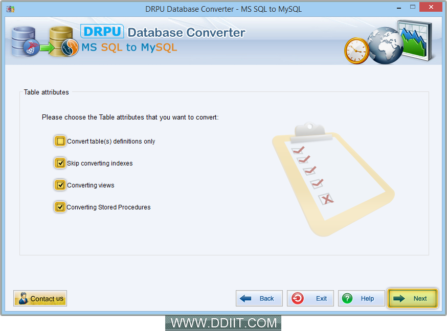 MS SQL to MySQL database converter software