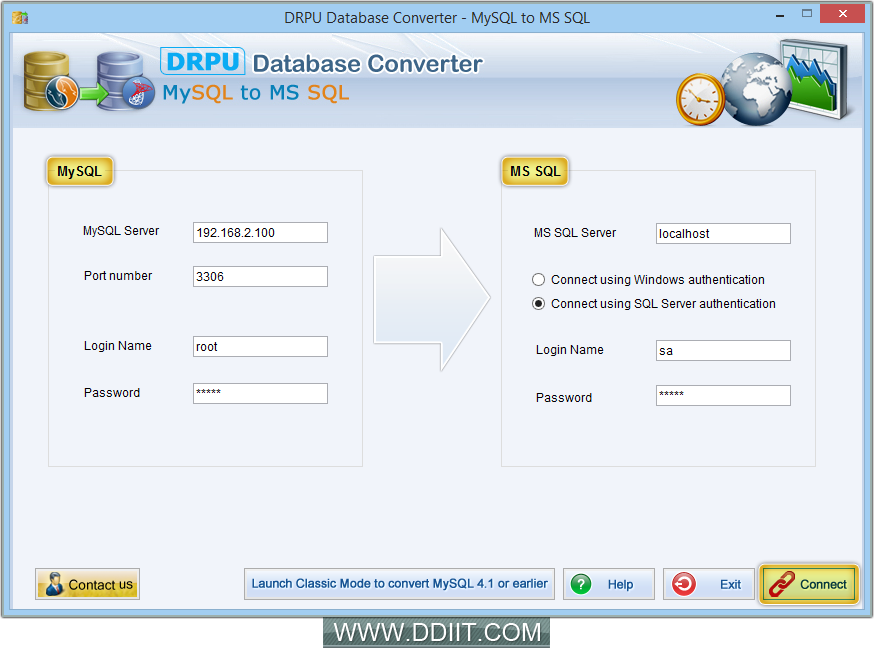 My SQL to MS SQL Database Converter