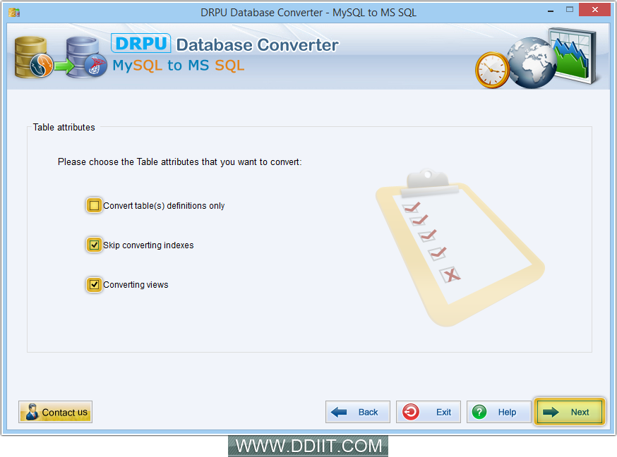 MySQL to MSSQL database converter software