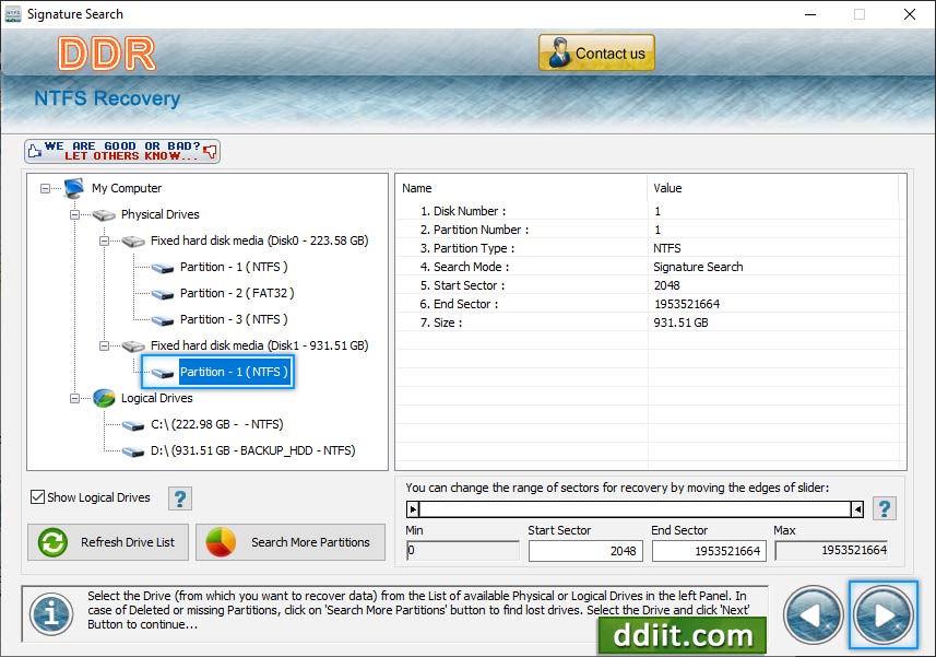 NTFS Data Recovery software