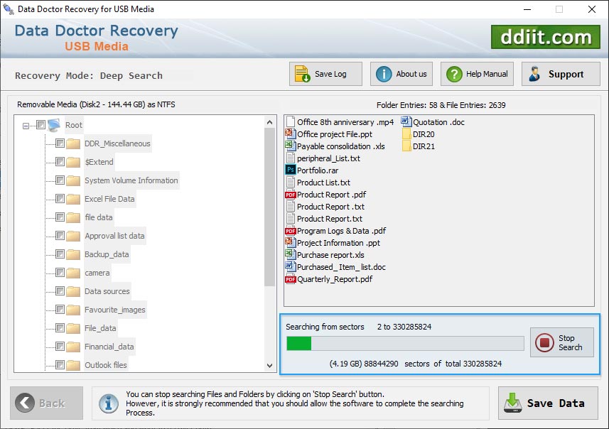 Removable Media Data Recovery
